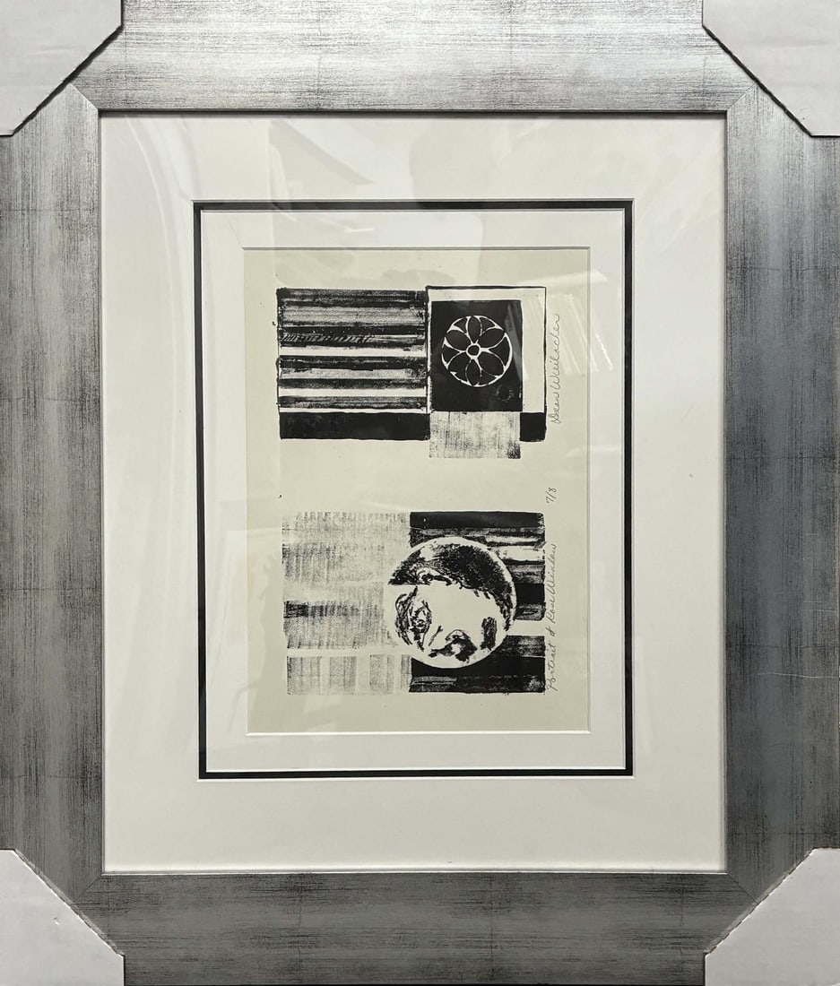 Dean Weilacher Vintage Limited Edition Lithograph: Dean Weilacher Vintage Limited Edition Lithograph 7 of 8. Signed 13 x 10.5 inches image size. Custom framed. step Art Artwork Artist.