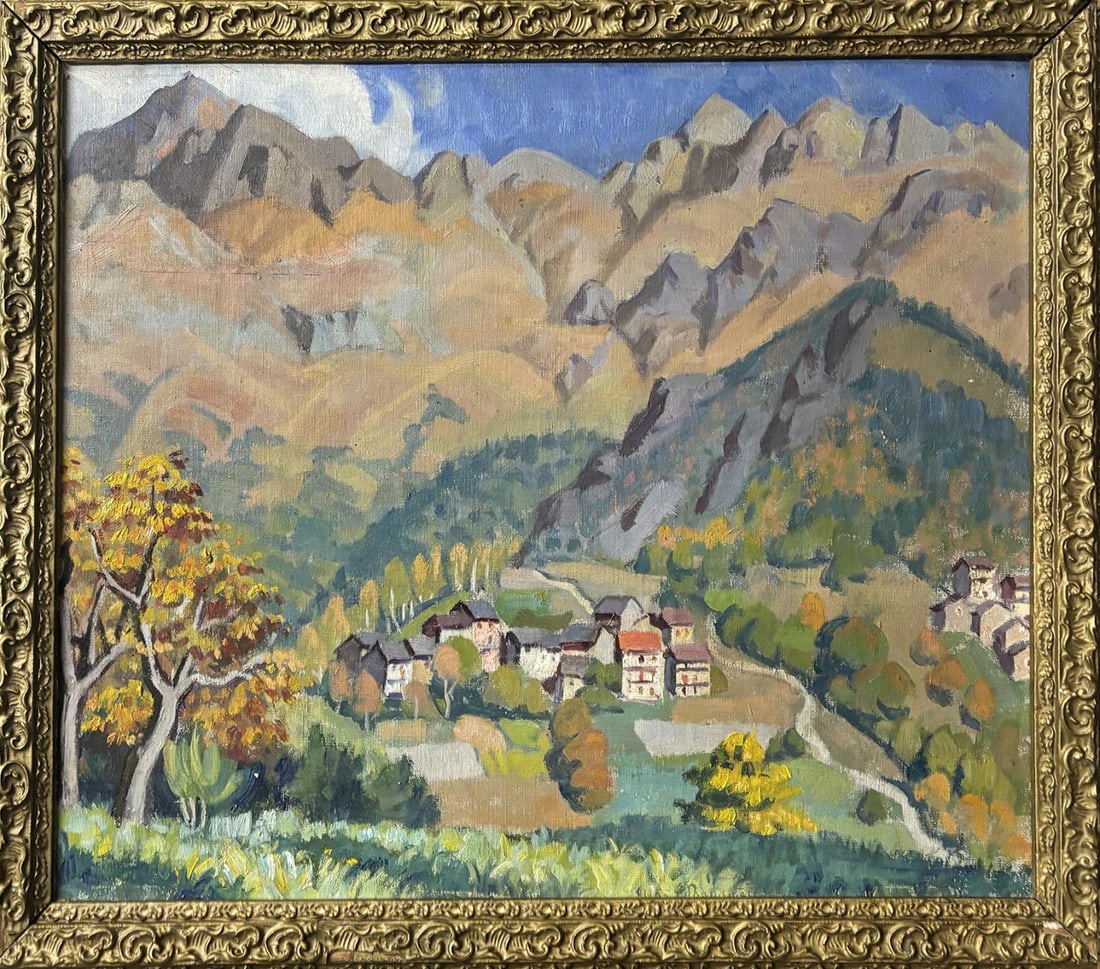 Sognante 1955 Original oil Painting: Sognante 1955 Original oil Painting 26.5 x 22.5 inches Original signed and Framed Very good condition Art Artwork Artist.