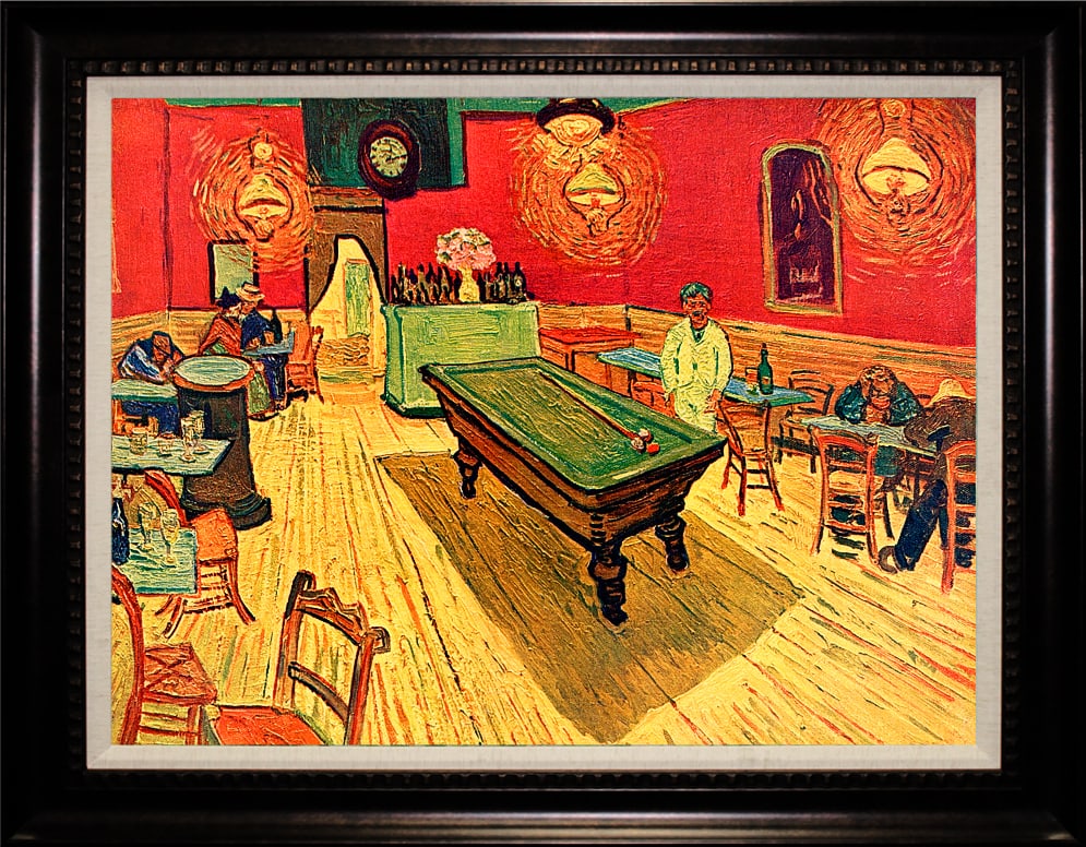 Vincent Van Gogh (Netherlands 1853-1890) Rec Room Limited Edition hand Embellished on canvas after (1 of 1)