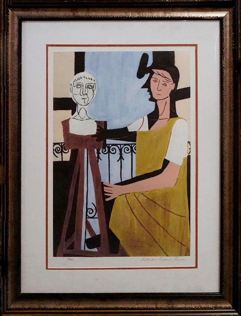 Pablo Picasso (Spanish 1881-1973) Limited Edition Collection Domaine Lithograph: Pablo Picasso (Spanish 1881-1973) Limited Edition Collection Domaine Lithograph. Custom framed and includes certificate. Approx 28 x 26 inches. Art Artwork Artist.
