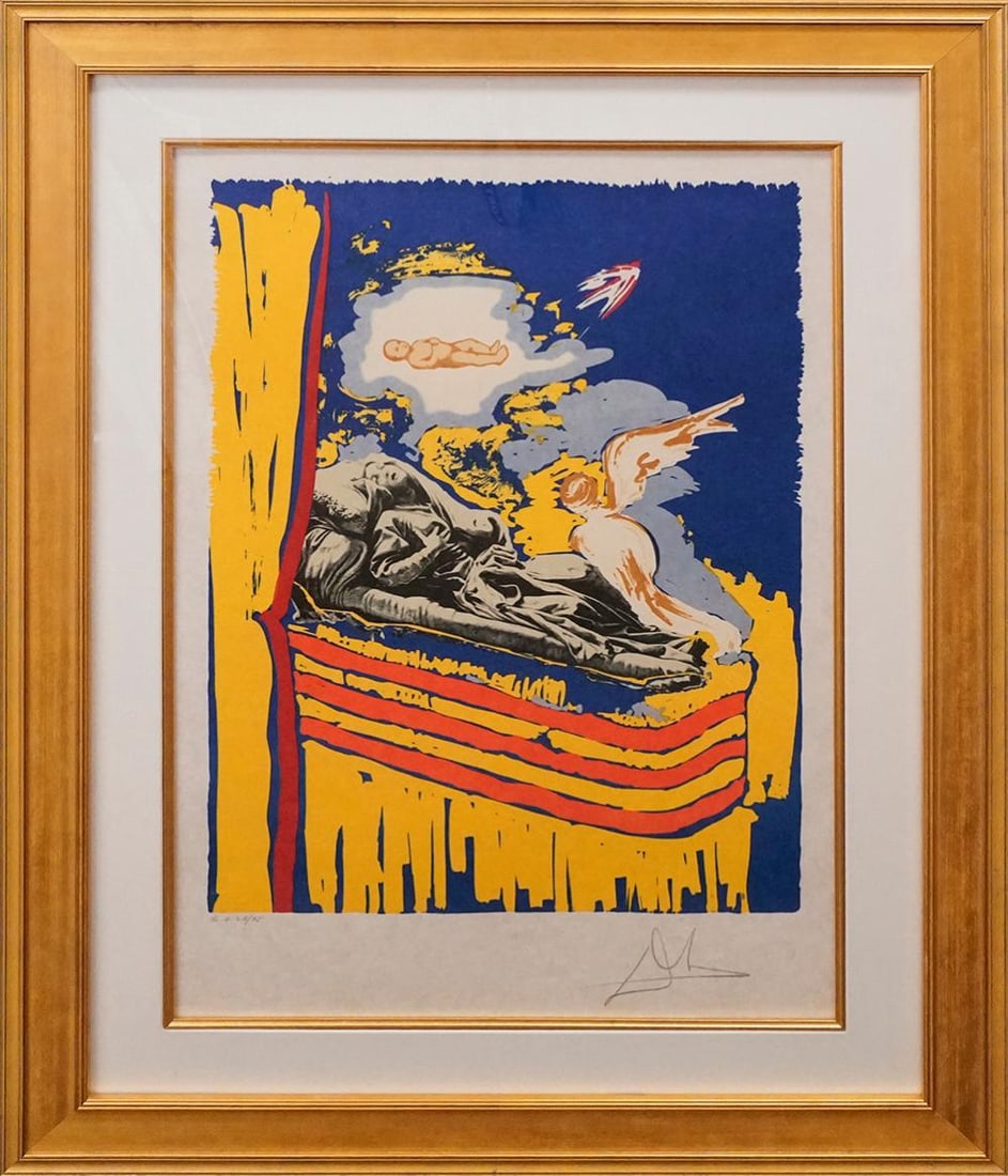 Salvador Dali (Spanish 1904-1989) The Immaculate Conception Original Lithograph Limited Edition Hand: Salvador Dali (Spanish 1904-1989) The Immaculate Conception Original Lithograph Proof Includes documentation and is custom framed Approx 34x28 inches Art Artwork Artist.