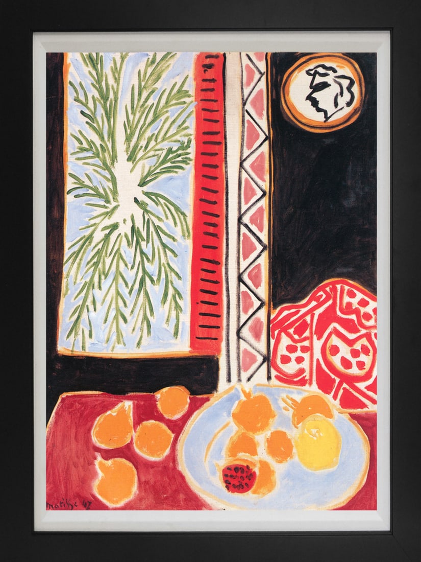 Henri Matisse (French 1869-1954) Color Plate LIthograph: Henri Matisse (French 1869-1954) Color Plate LIthograph Collection Domaine Matisse Approx 26x20 inches Includes certificate. Custom framed. Art Artwork Artist.