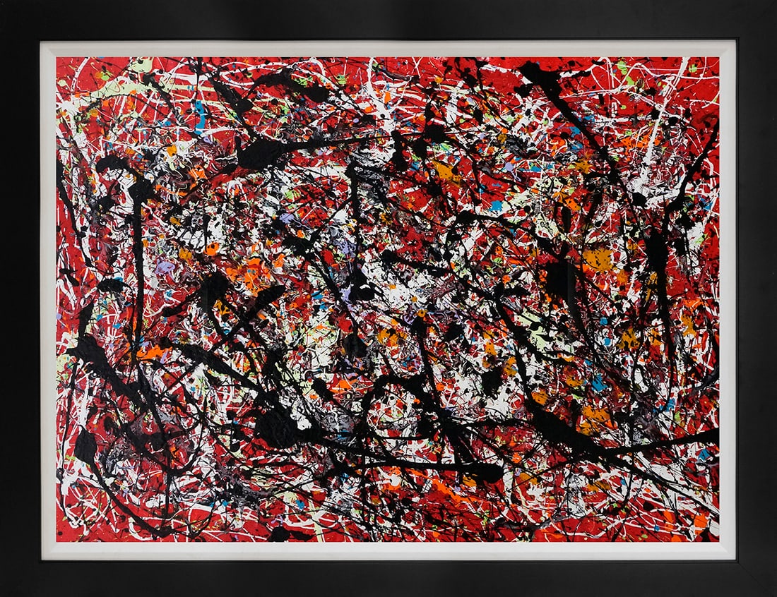 Michael Schofield (American 1947) Original painting Abstract on canvas Michael Schofield (1 of 1)