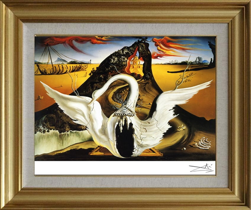 Salvador Dali (Spanish 1904-1989) color plate lithograph on paper: Salvador Dali (Spanish 1904-1989) color plate lithograph on paper. Approx 24x20 inches Custom framed and includes documentation Art Artwork Artist.
