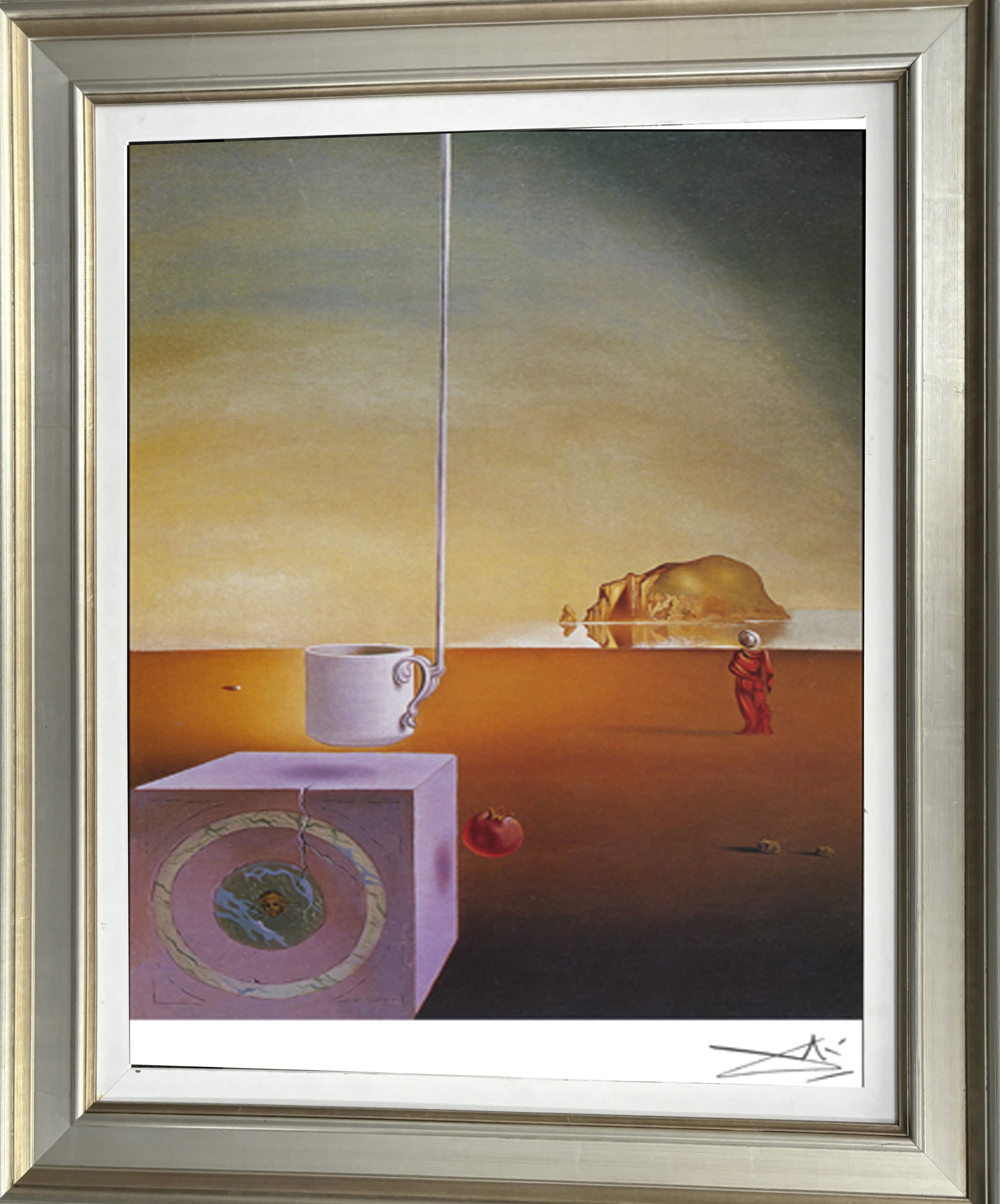 Salvador Dali (Spanish 1904-1989) color plate lithograph on paper: Salvador Dali (Spanish 1904-1989) color plate lithograph on paper. Approx 24x20 inches Custom framed and includes certificate. Art Artwork Artist.