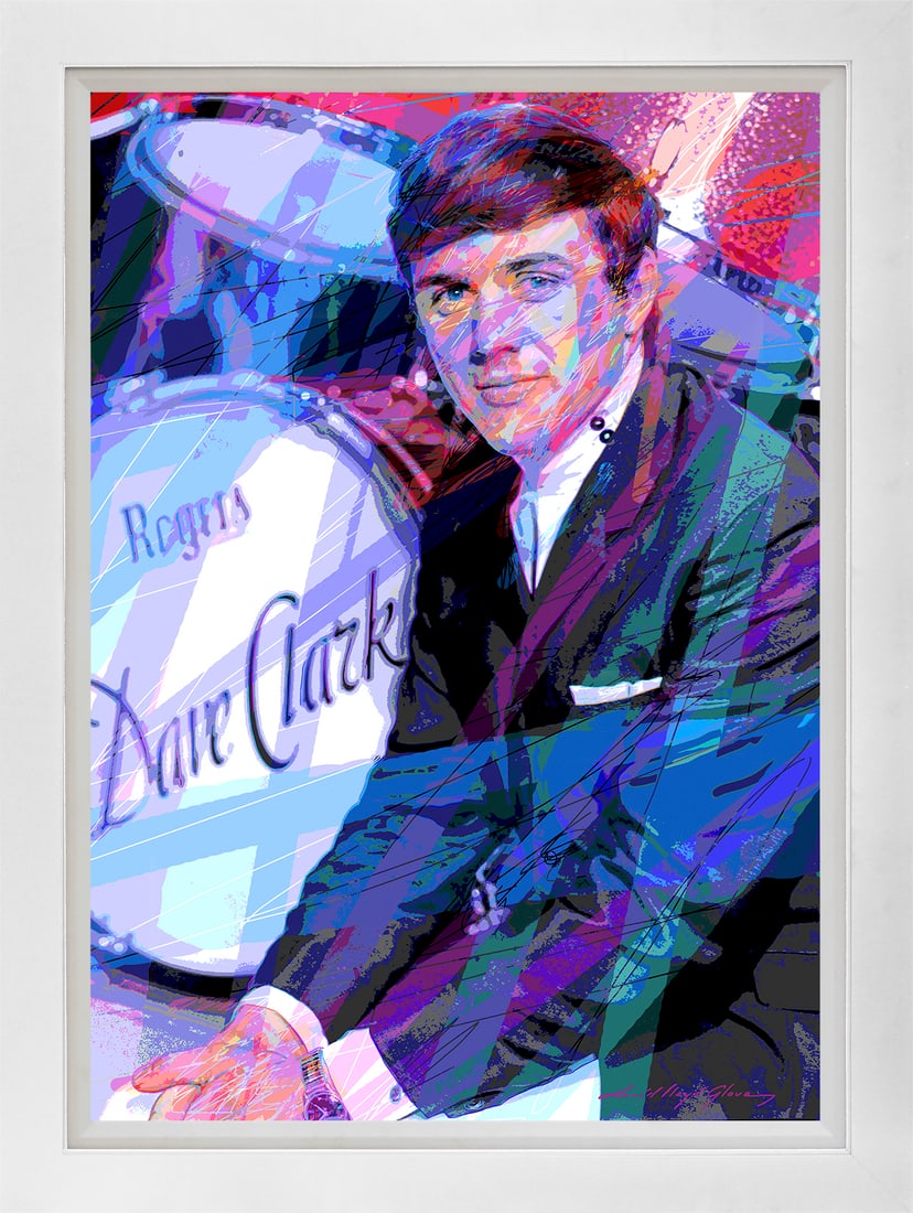 David Lloyd Glover (American 1949) Dave Clark Five Mixed Media Original Painting on canvas David (1 of 1)