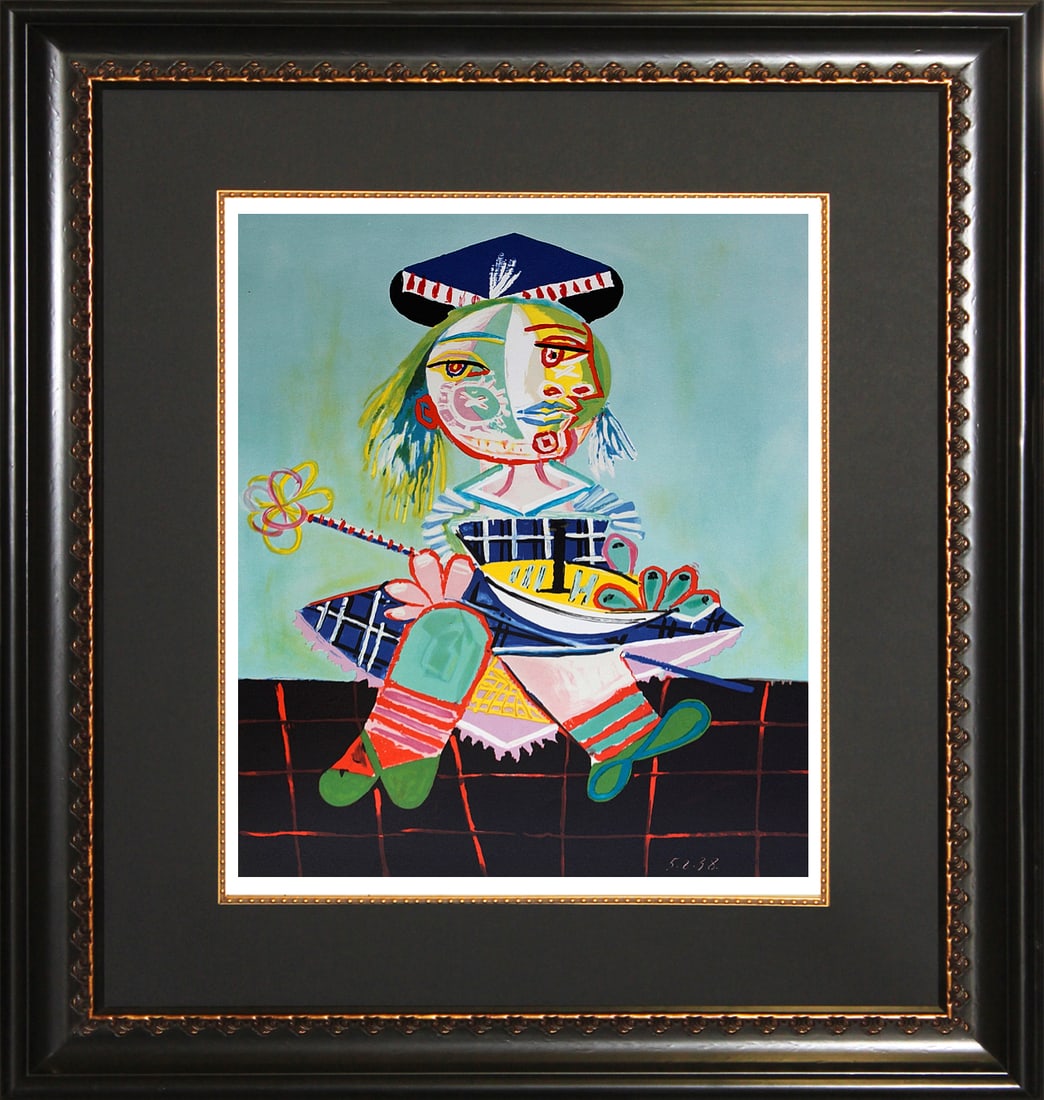 Pablo Picasso (Spanish 1881-1973) Limited Edition Maia with Boat Collection Domaine Picasso (1 of 1)
