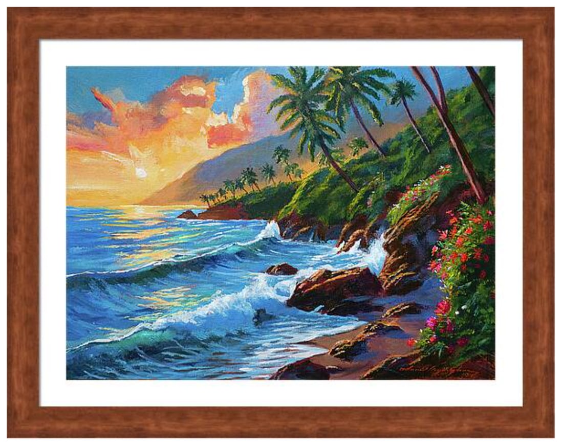 David Lloyd Glover (American 1949) Oahu Golden Hour by David Lloyd Glover (American 1949) Hand: Oahu Golden Hour by David Lloyd Glover (American 1949) Hand Embellished Painting on canvasOahu Golden Hour Hand Embellished Painting oil painting on canvas by David Lloyd Glover. Approx 30x24 inches a