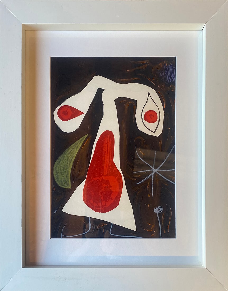 Joan Miro (Spanish 1893-1983) Lithograph from 1970: Joan Miro (Spanish 1893-1983) Lithograph from 1970 Approx 24x20 inches Custom framed and includes certificate Art Artwork Artist.