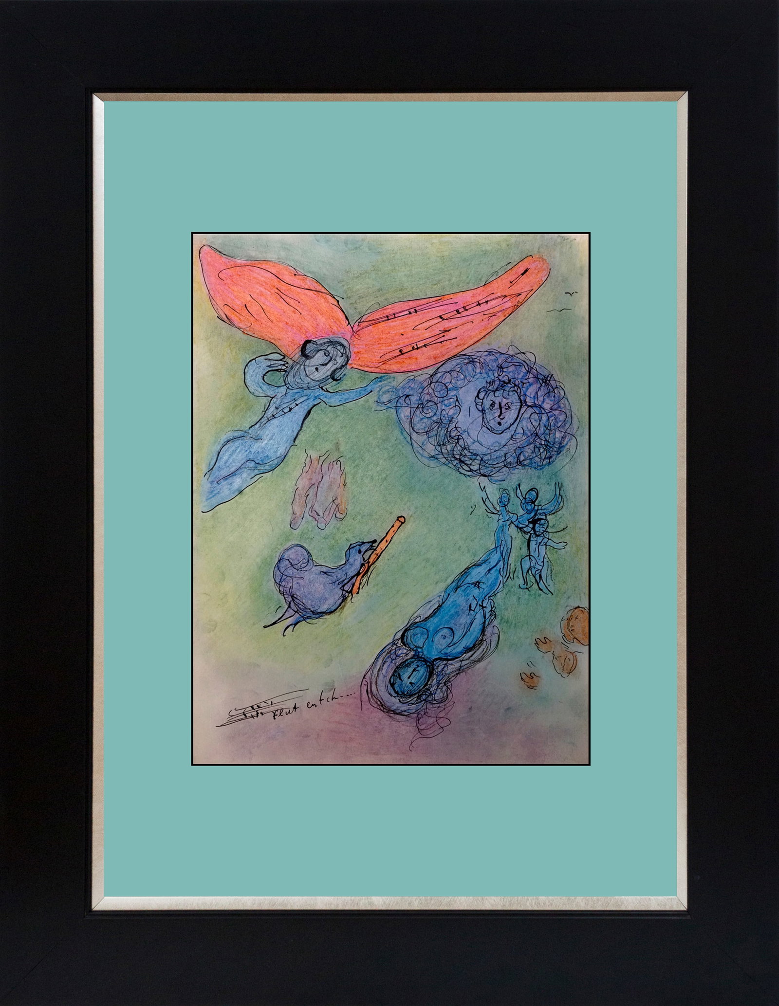 Marc Chagall (Russian-French 1887-1985 Marc Chagall Lithograph from 1968 (1 of 1)