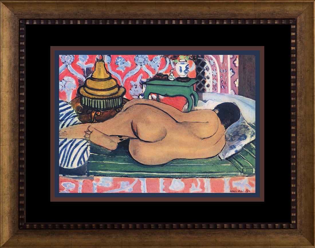 Henri Matisse (French 1869-1954) 1948 Lithograph: Henri Matisse (French 1869-1954) Lithograph from 1948. The signature is in the plate. Approx 24x20 inches. Professionally framed. Includes certificate. Art Artwork Artist.