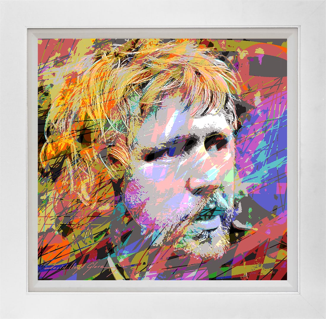 David Lloyd Glover (American 1949) Harry Nilsson Mixed Media Original Painting on canvas David Lloyd: Harry Nilsson Mixed Media Original Painting on canvas. David Lloyd Glover Hand signed by the artist. Image size 18 x 24 inches. Custom framed and includes certificate. This work was purchased directly
