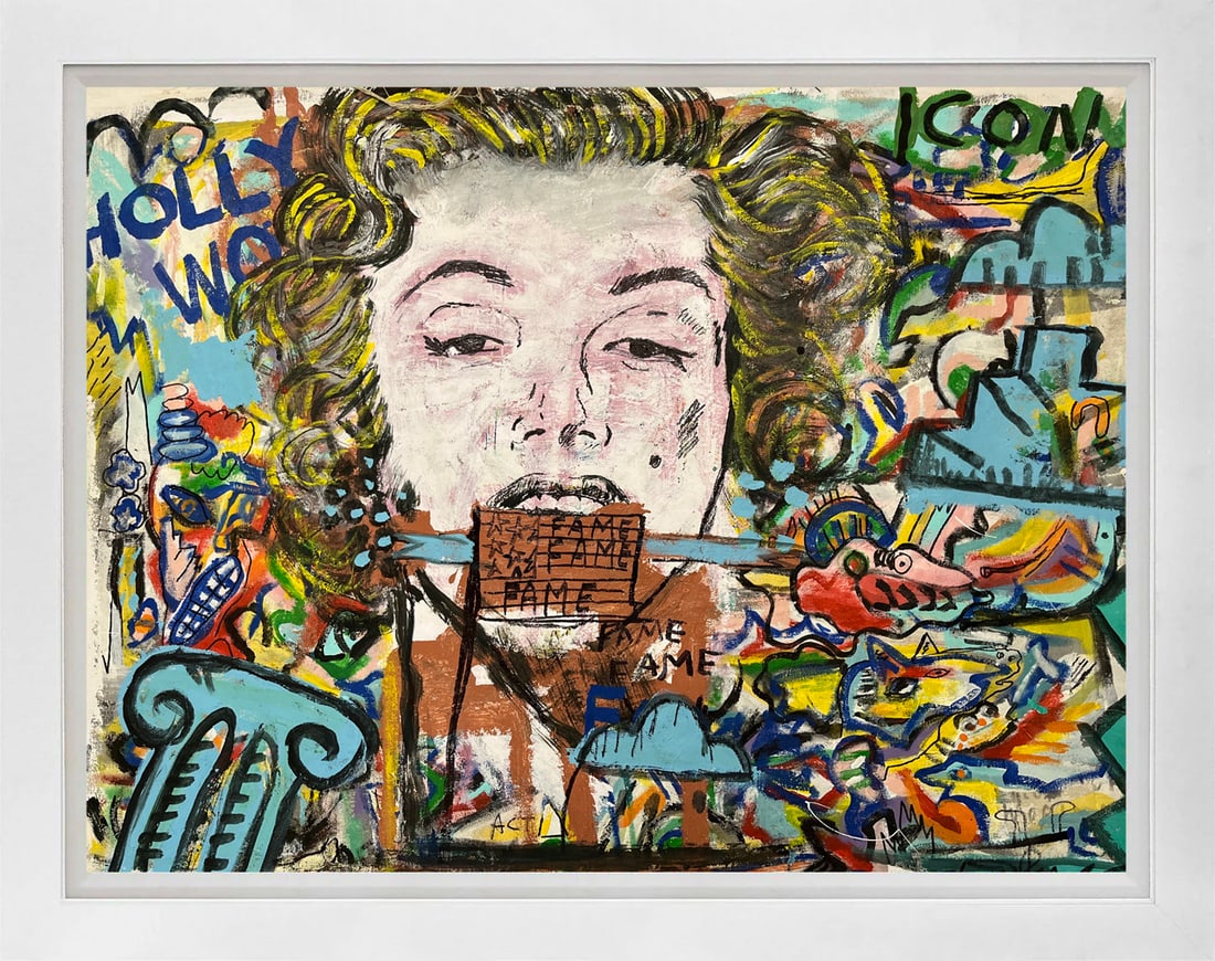Gino Perez (Mexican-American 1977) Original Painting on canvas Approx 26x34 inches: Gino Perez (Mexican-American 1977) Original Painting on canvas Approx 26x34 inchesGino Perez Original Painting on canvas Approx image size 26x34 inches. Hand signed by the artist One of a kind origina