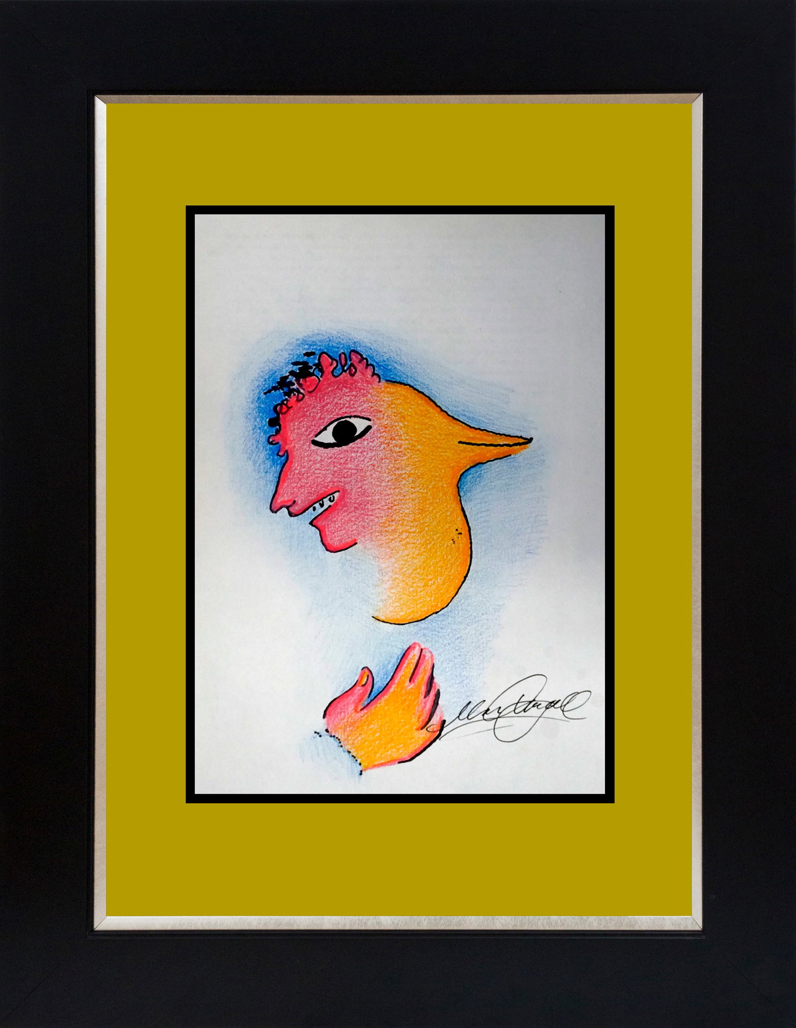 Marc Chagall (Russian-French 1887-1985 Marc Chagall Lithograph from 1968 (1 of 1)