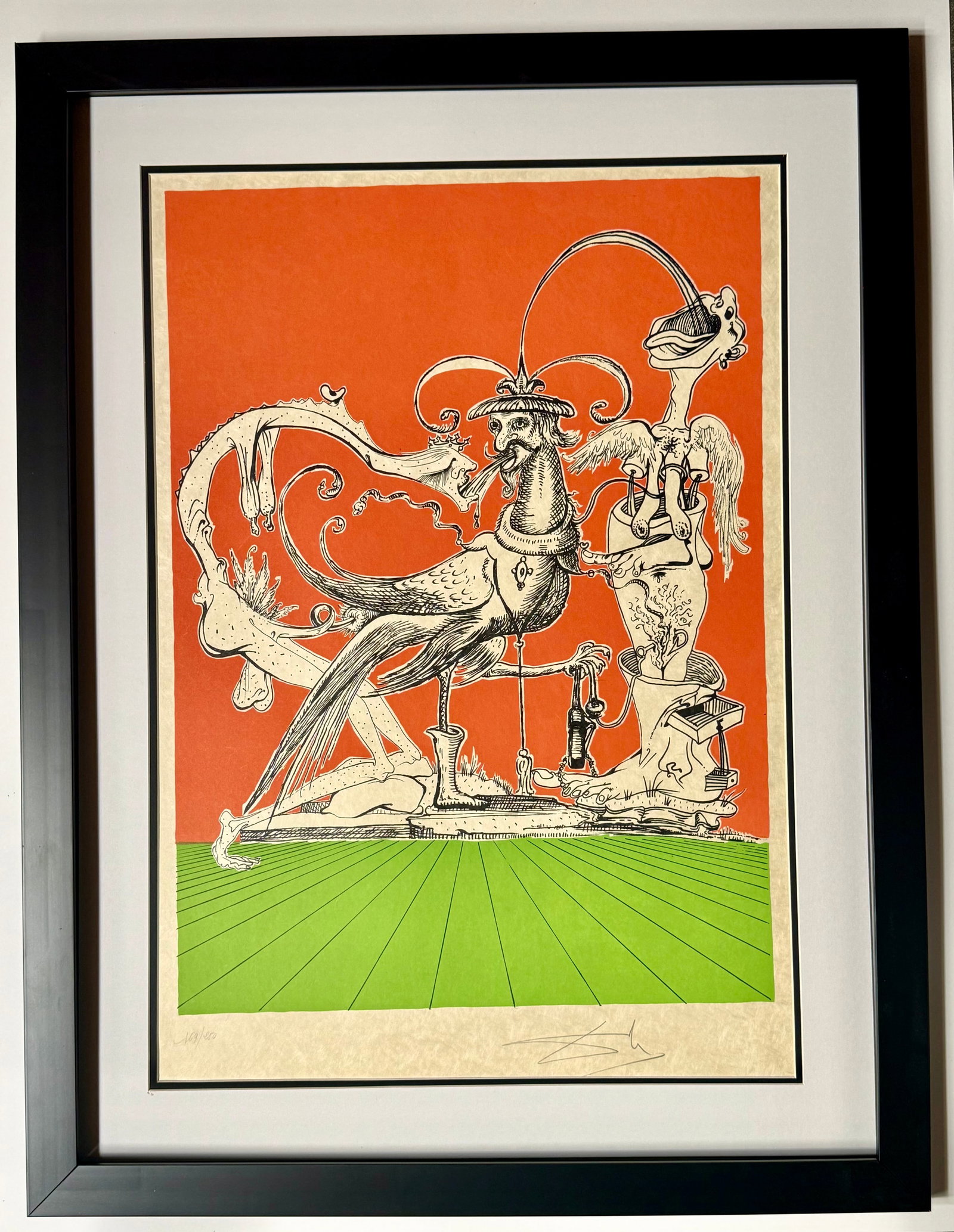 Salvador Dali (Spanish 1904-1989) Pantagruel Limited Edition Lithograph in colors Hand signed and: Salvador Dali (Spanish 1904-1989) Pantagruel Limited Edition Lithograph in colors Hand signed and numbered. Les Songes Drolatiques de Pantagruel 1973 Limited Edition original Lithograph Salvador Dali 