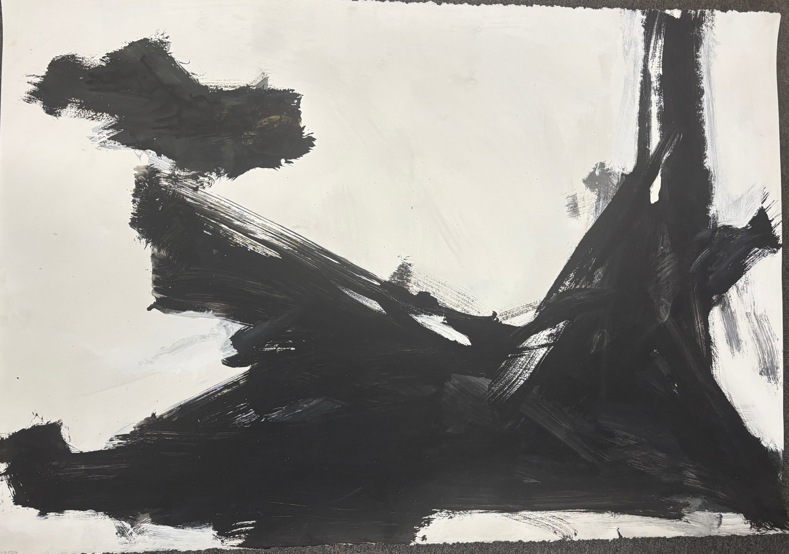 Michael Schofield (American 1947) Original Painting on paper Abstract: Michael Schofield (American 1947) Original Absract on paper by Michael Schofield Hand signed by the artist. One of a kind original. Includes certificate of authenticity. Approx 44x30 inches image size