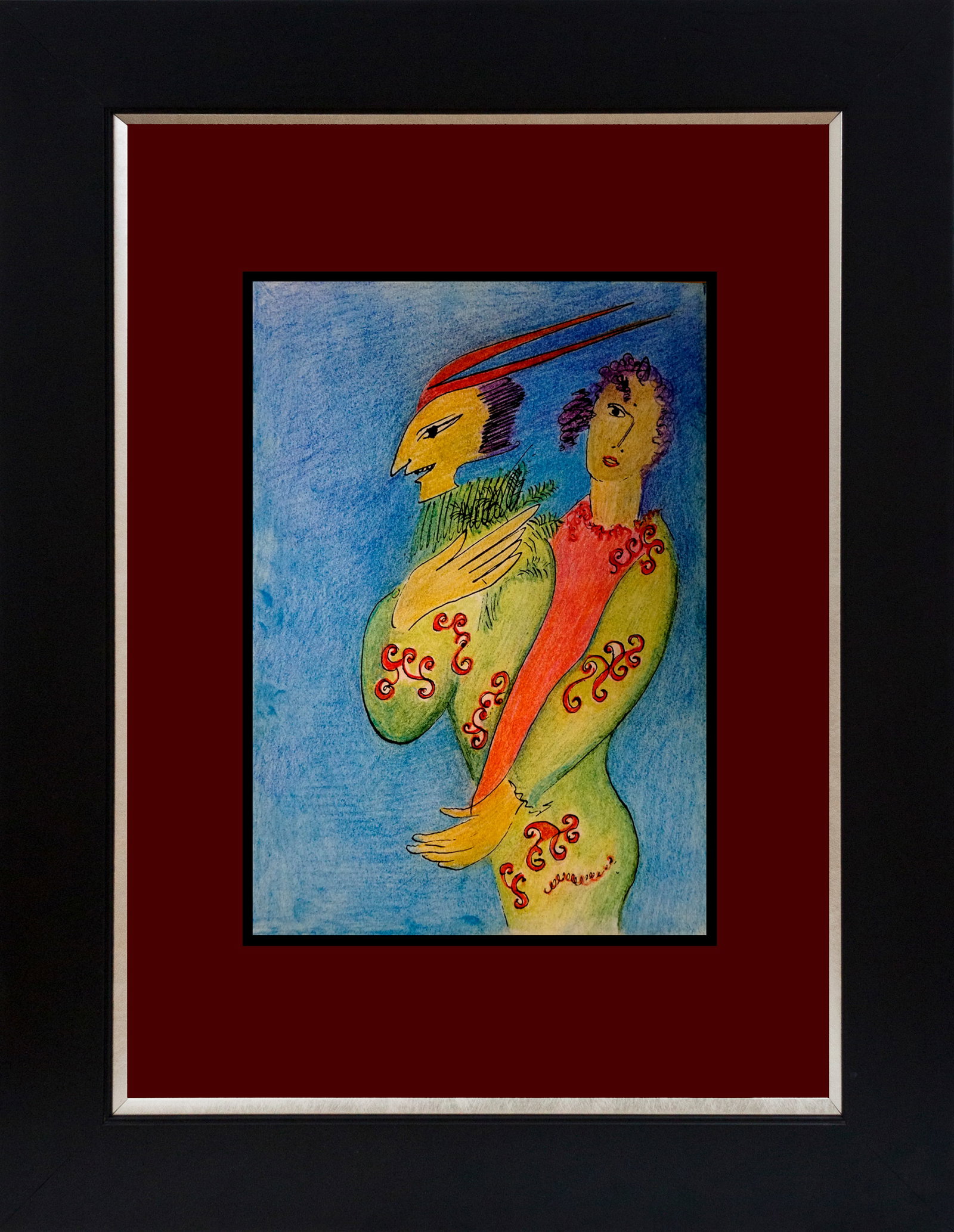 Marc Chagall (Russian-French 1887-1985 Marc Chagall Lithograph from 1968: Marc Chagall (Russian-French 1887-1985 Marc Chagall Lithograph from 1968 Approx 24x20 inches Custom framed Includes certificate. Art Artwork Artist.