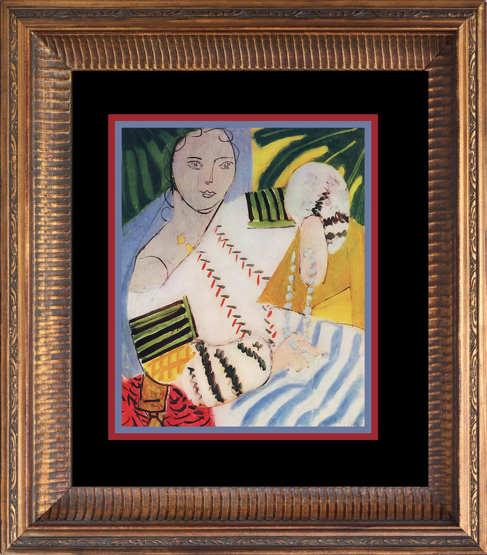Henri Matisse (French 1869-1954) 1948 Lithograph after Matisse: Henri Matisse (French 1869-1954) Lithograph from 1948. The signature is in the plate. Approx 24x20 inches. Professionally framed. Includes certificate. Art Artwork Artist.