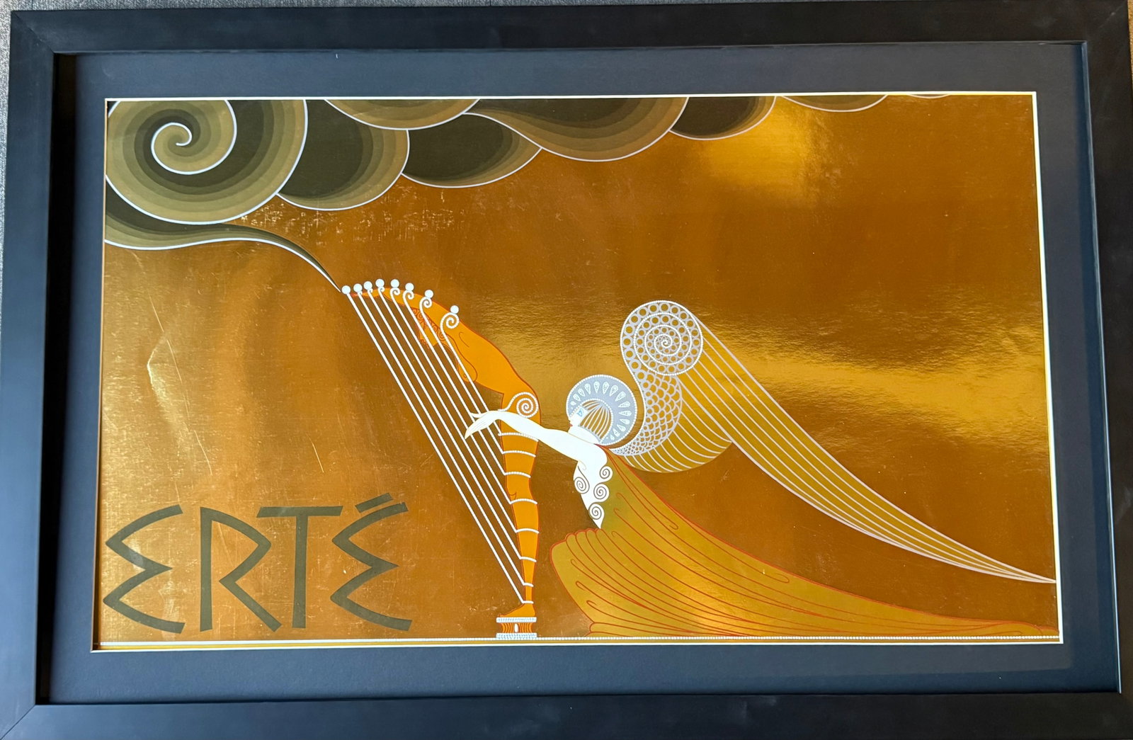 Erte (Russian-French-1892-1990) Lithograph Limited Edition: Erte (Russian-French-1892-1990) Lithograph Limited Edition signed AP Approx 24x18 inches image size custom framed and includes certificate. Art Artwork Artist.