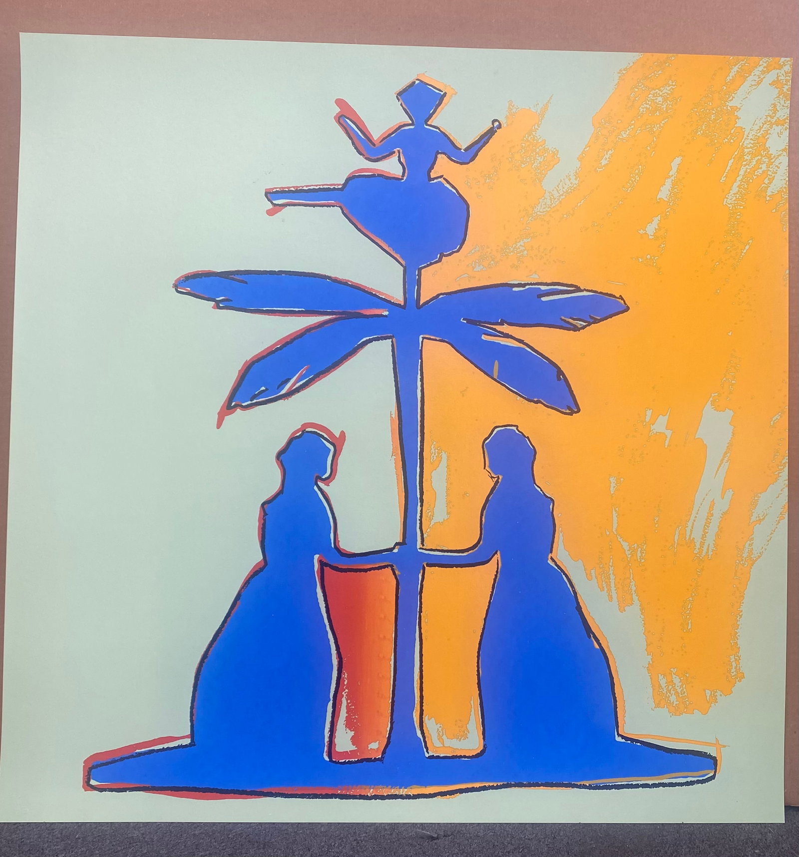 Andy Warhol (American 1928-1987) Hans Chrisitan Andersen Silkscreen from 1987 Serigraph: Andy Warhol (American 1928-1987) Andy Warhol Serigraph Hans Chrisitan Andersen 1987. 38x38 Approx. This unsigned working trial proof was made outside the regular edition during the process of image de