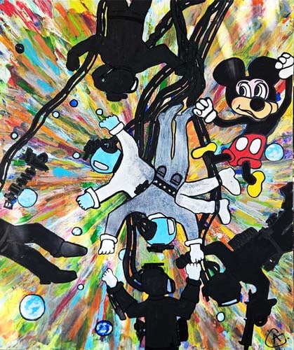 Original Painting on canvas by Art Chorny: Original Painting on canvas by Art Chorny. Approx 30x40 inches One of a kind original Hand signed by the artist and includes certificate of authenticity. This comes framed. Art Artwork Artist.