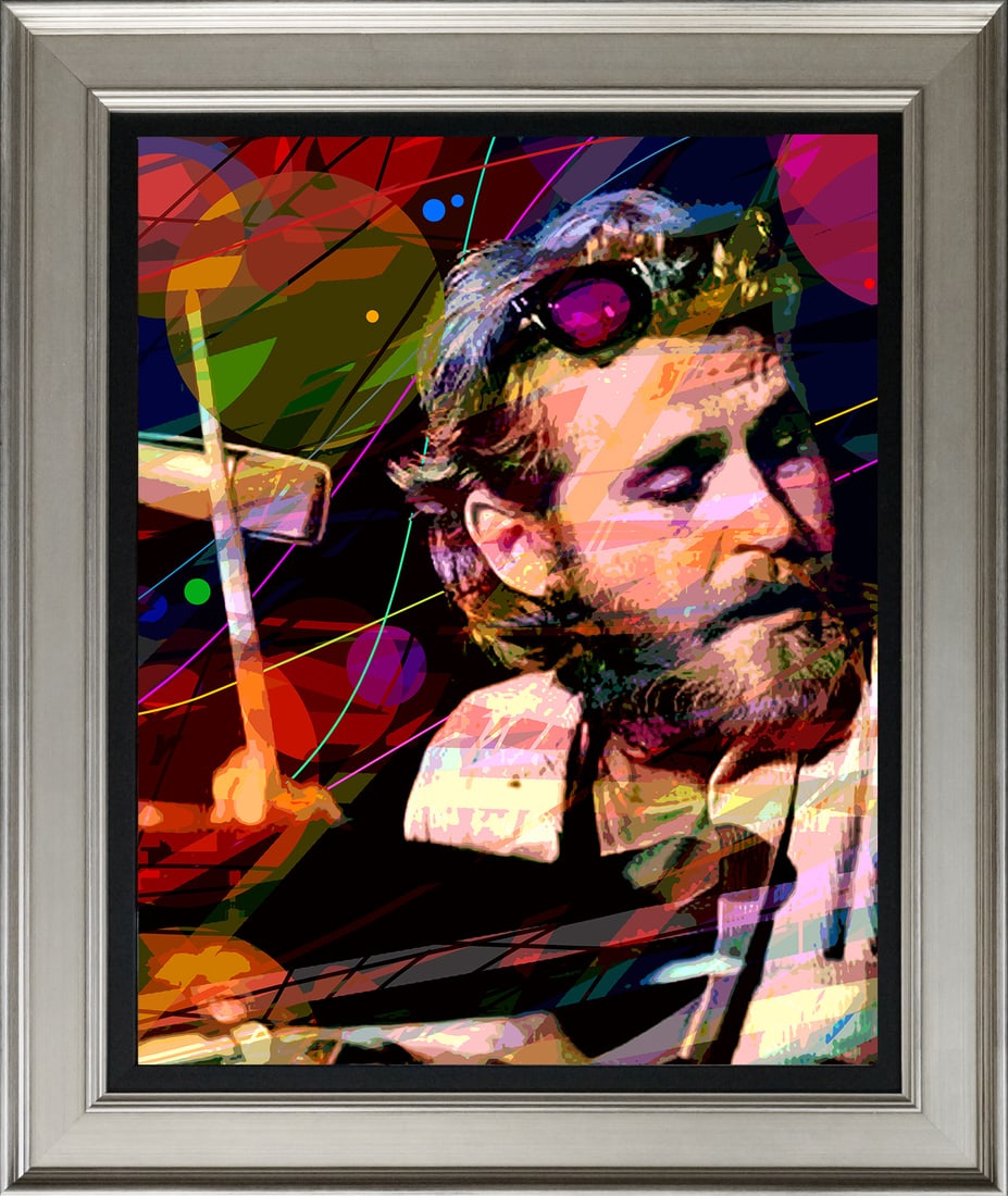 David Lloyd Glover (American 1949) Levon Helm Hand Embellished Painting on canvas by David Lloyd: Hand Embellished Painting on canvas by David Lloyd Glover. Hand signed by the artist. On canvas. Approx image size 18x24 inches. Custom framed and includes certificate. Art Artwork Artist.