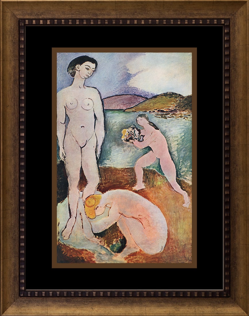 Henri Matisse (French 1869-1954) 1948 Lithograph after Matisse: Henri Matisse (French 1869-1954) Lithograph from 1948. The signature is in the plate. Approx 24x20 inches. Professionally framed. Includes certificate. Art Artwork Artist.