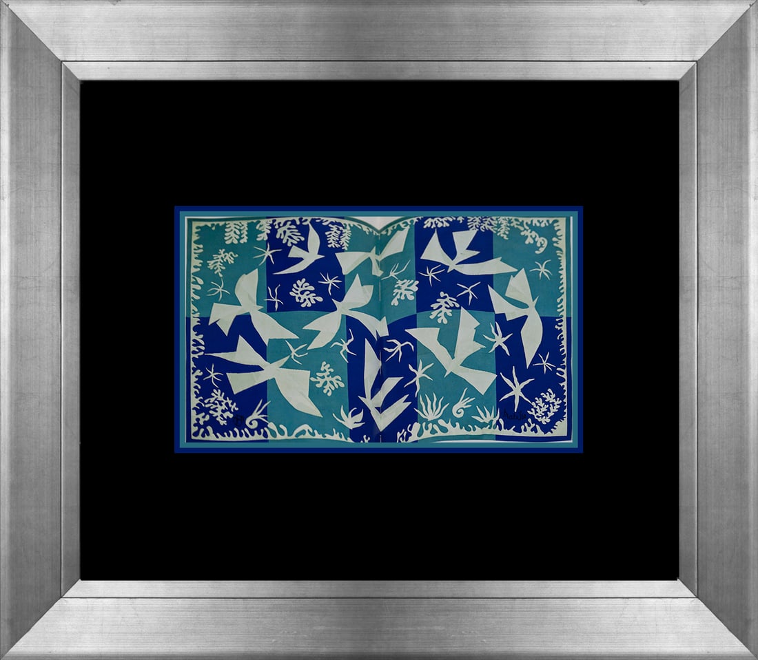 Henri Matisse (French 1869-1954) Lithograph SKY 45 years ago lithograph: Henri Matisse (French 1869-1954) Lithograph - Sky 45 years old lithograph. The signature is in the plate. Custom framed. Approx size is 18x22 inches. Includes certificate. Art Artwork Artist.