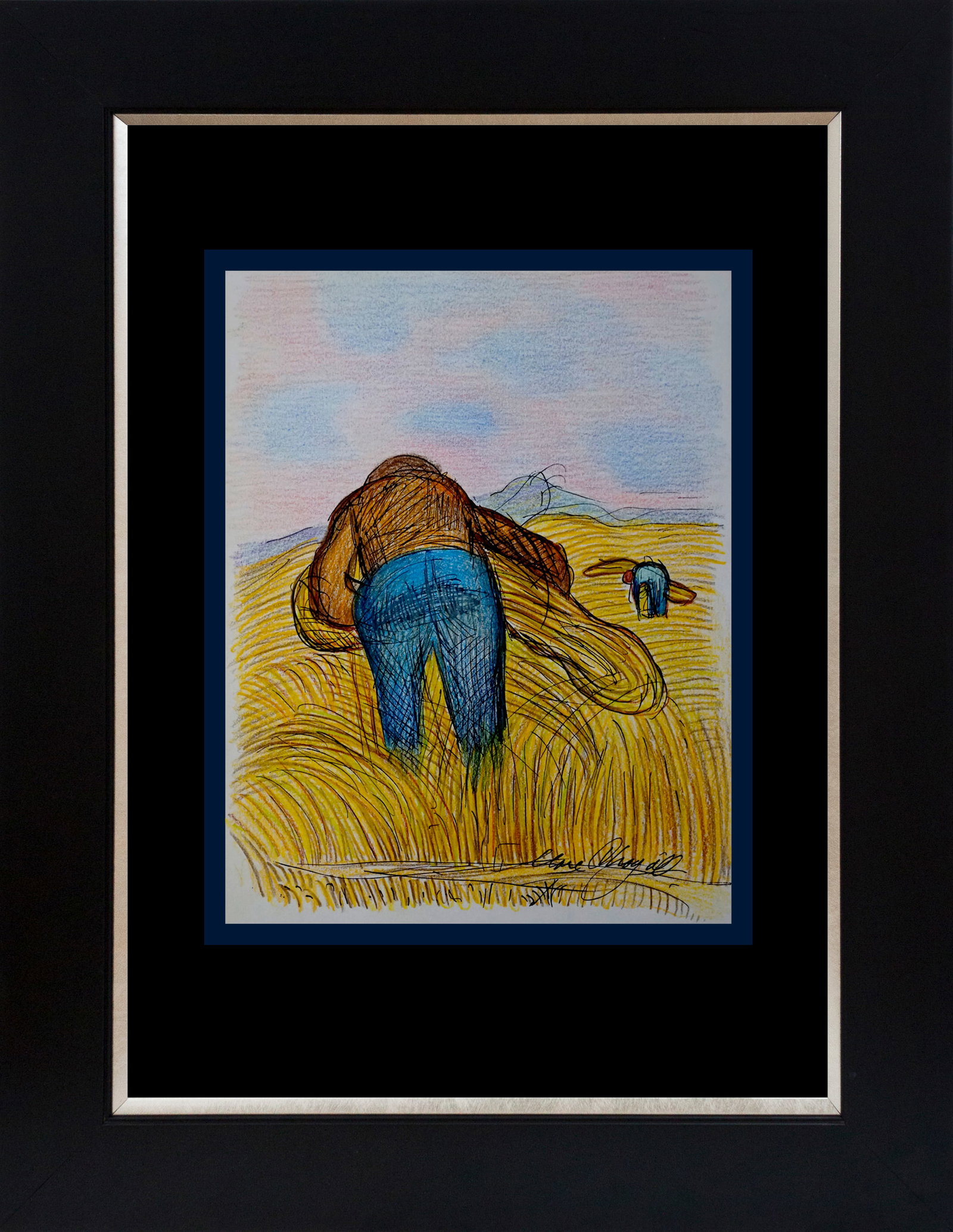 Marc Chagall (Russian-French 1887-1985) Marc Chagall Hand colored Lithograph after Chagall (1 of 1)