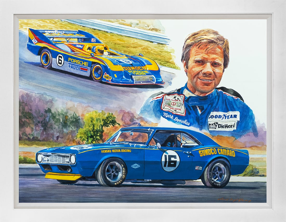 David Lloyd Glover (American 1949) Mark Donohue Racing Limited Edition on canvas David Lloyd Glover (1 of 1)