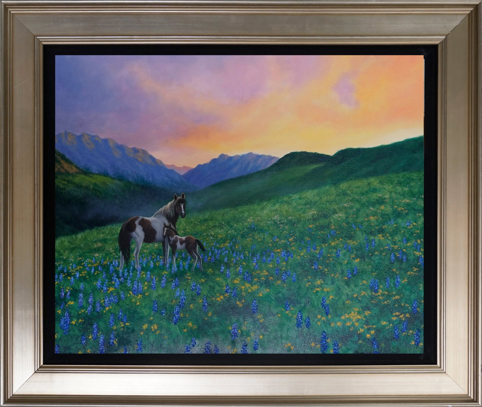 Robert Copple (American 1963) Hand Embellished Painting on canvas: Hand Embellished Painting on canvas by Robert Copple(American 1963) Approx image size 22 x 28 inches. Hand signed by the artist. Includes certificate of authenticity. This work was purchased directly 