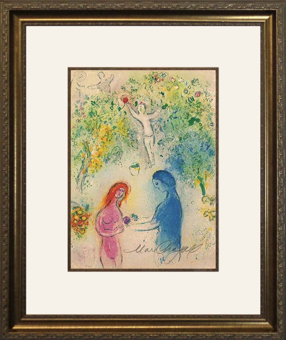 Marc Chagall (Russian-French 1887-1985) Marc Chagall hand signed lithograph (1 of 1)
