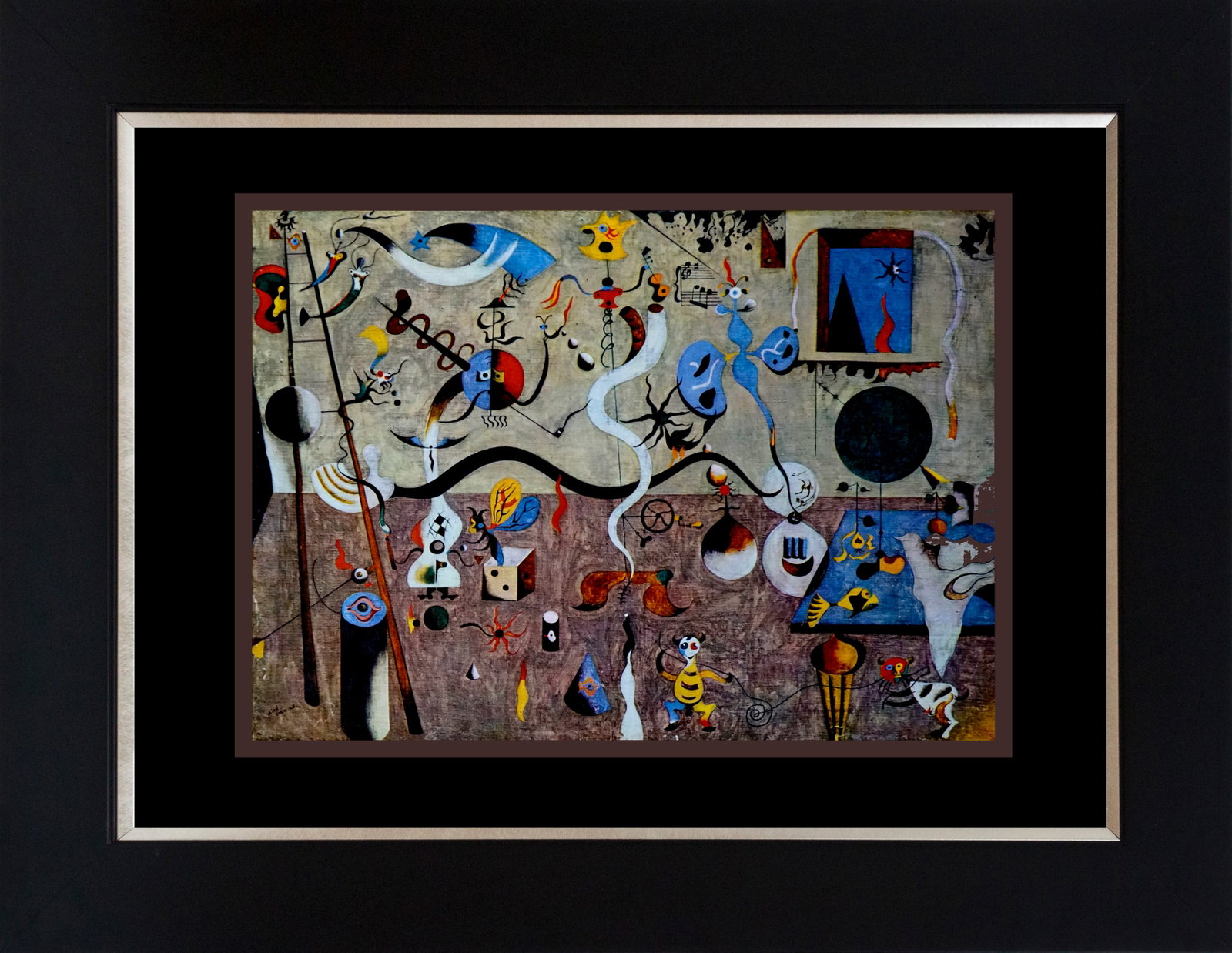 Joan Miro (Spanish 1893-1983) color Plate Lithograph 1959: Joan Miro (Spanish 1893-1983) 1959 Color Plate Lithograph from Mourlot Press in Paris. Approx 20x24 inches. Professionally framed. Includes certificate of authenticity. Art Artwork Artist.