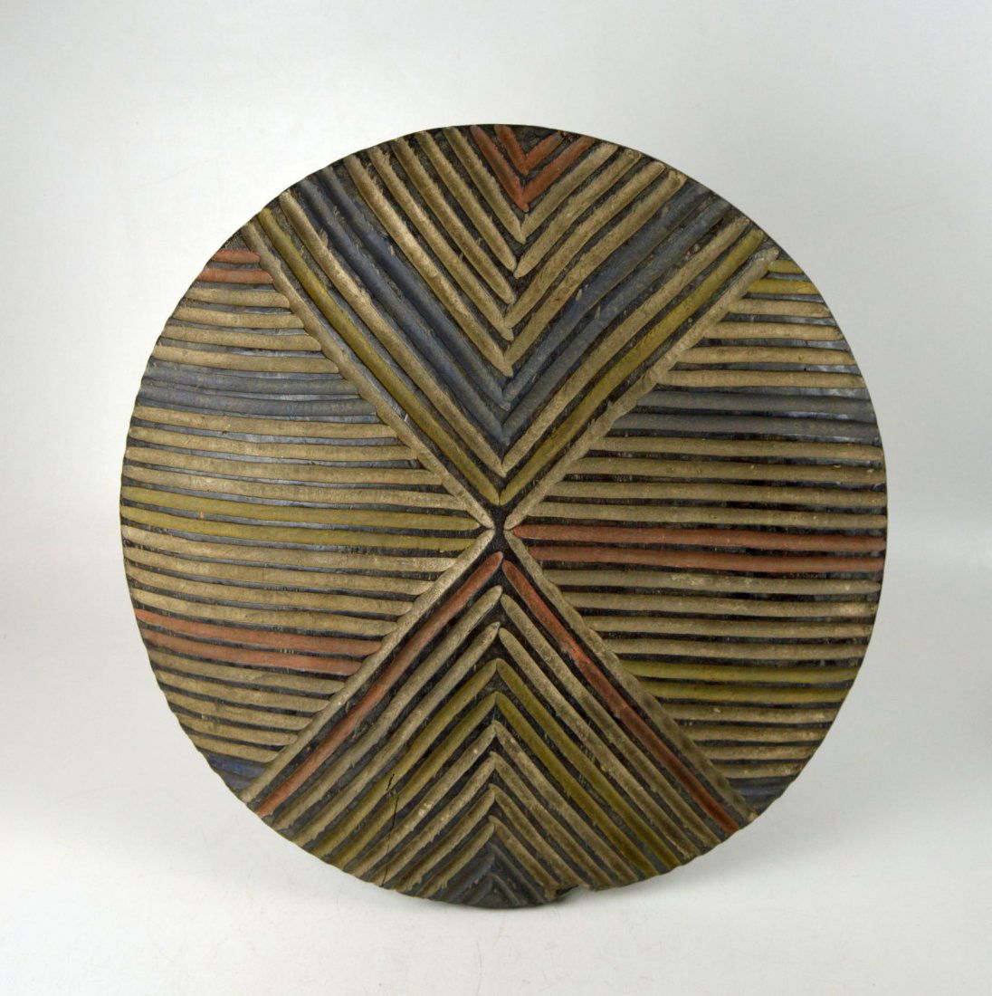 A Colorful Dance shield from Cameroon, African Art (1 of 5)