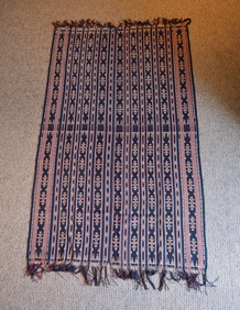 Vintage Cotton Sash From Selandang - Komodo Dragon Design Vintage Cotton Sash From Selandang - Komodo Dragon Design