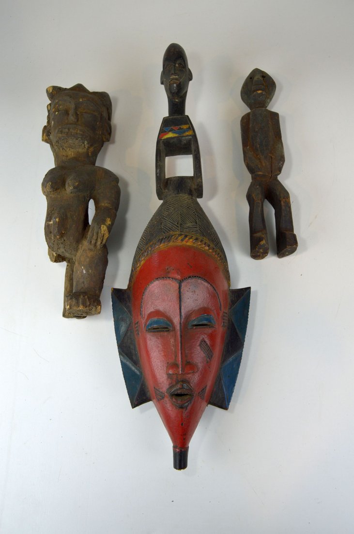 Lot of Three old African carvings (1 of 3)