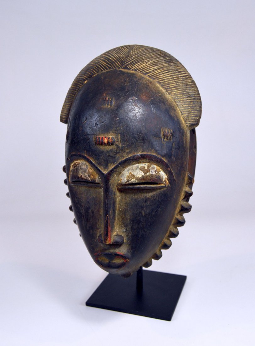 Vintage Baule Portrait Mask, African Art (1 of 7)