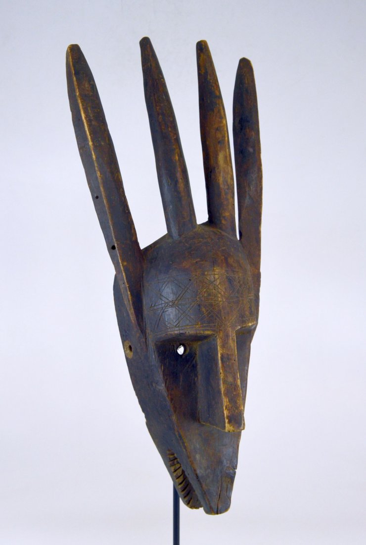 Ex Museum Old Bamana Antelope Mask, African Art (1 of 10)