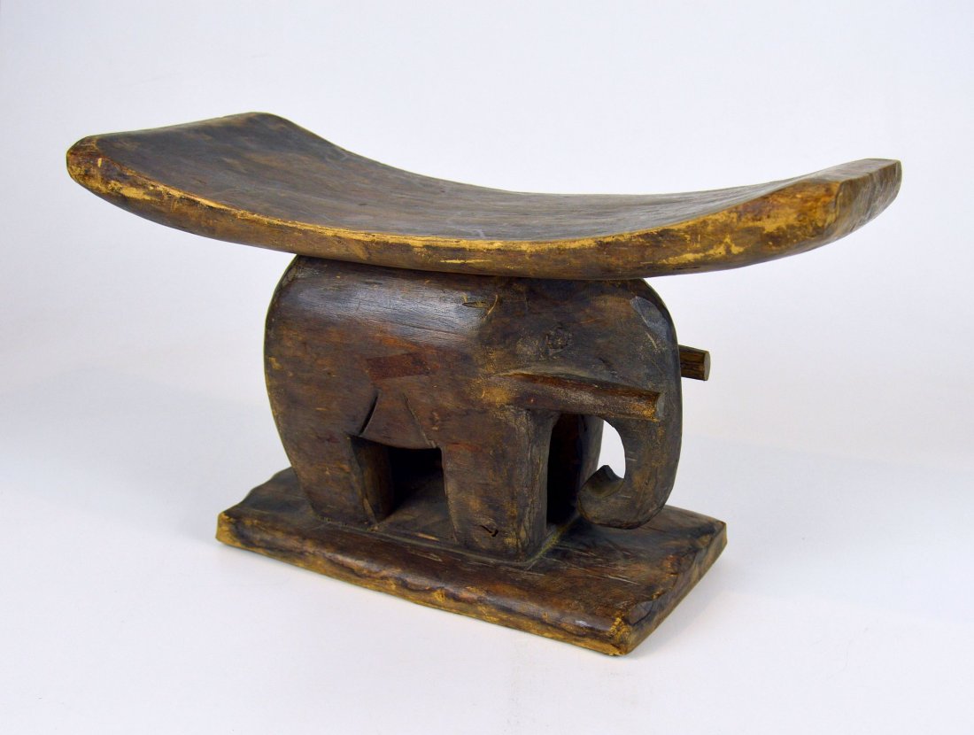 Charming Elephant stool from the Ashanti, African Art (1 of 6)