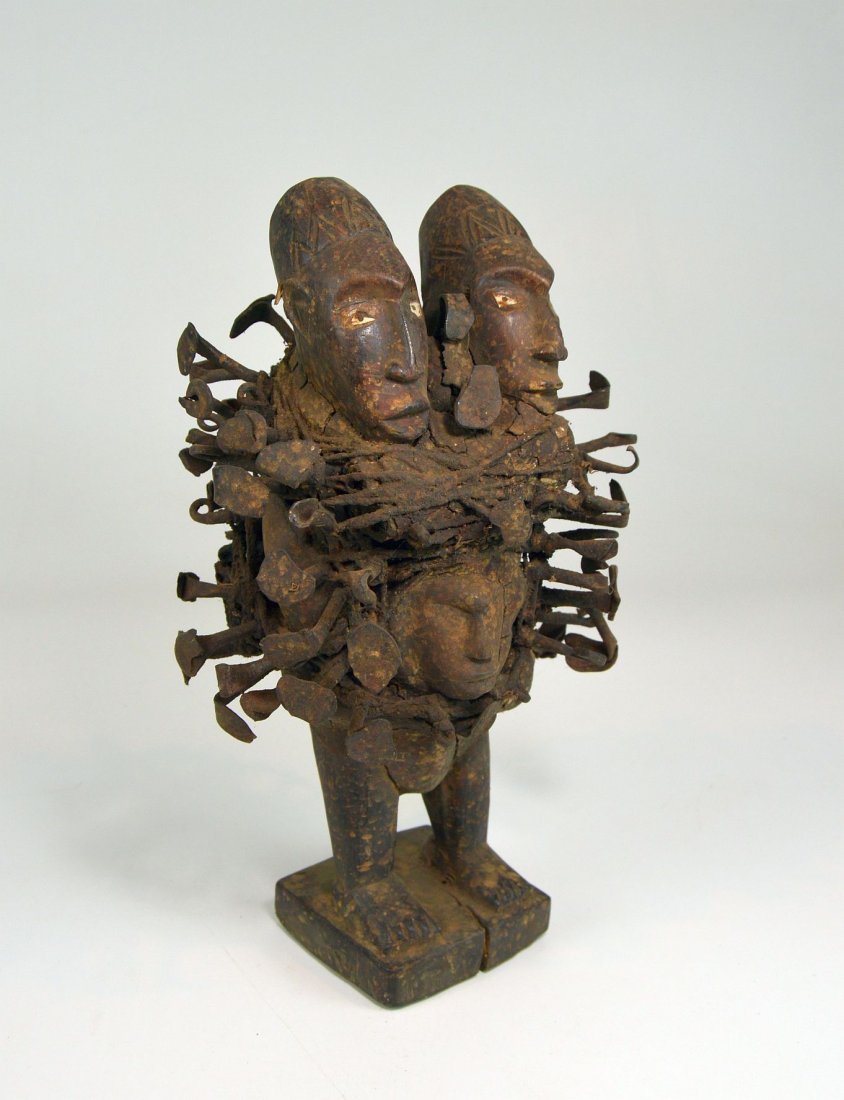 Contemporary Kongo N'kisi Magic fetish, African Art (1 of 6)