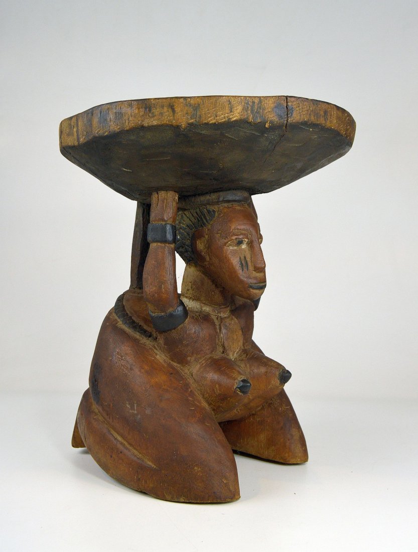 A Charming Baga female stool, African Art (1 of 10)