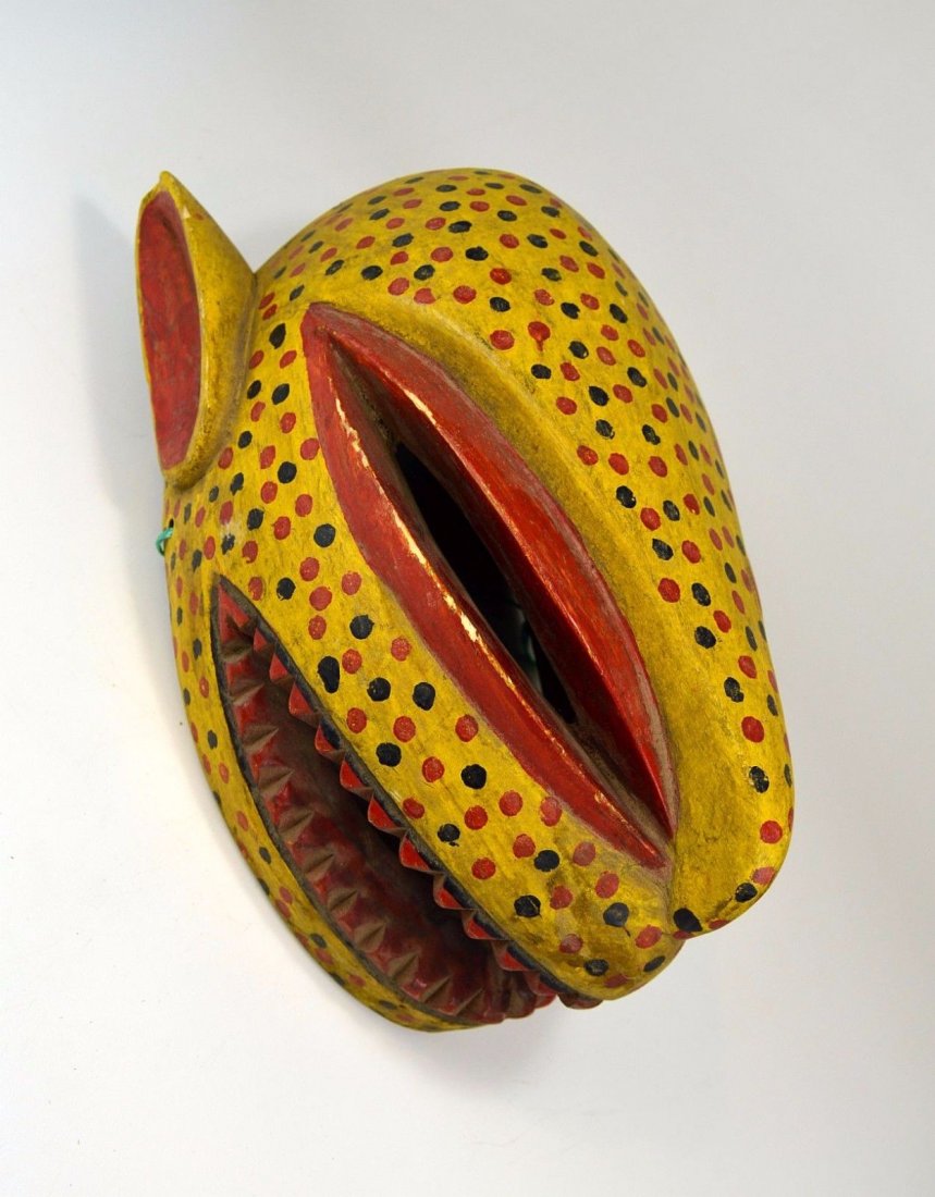Big Beautiful Bozo leopard mask, African Art (1 of 6)