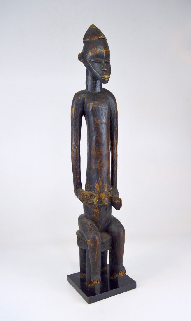 Tall elongated Senufo female ancestor, African Art (1 of 6)
