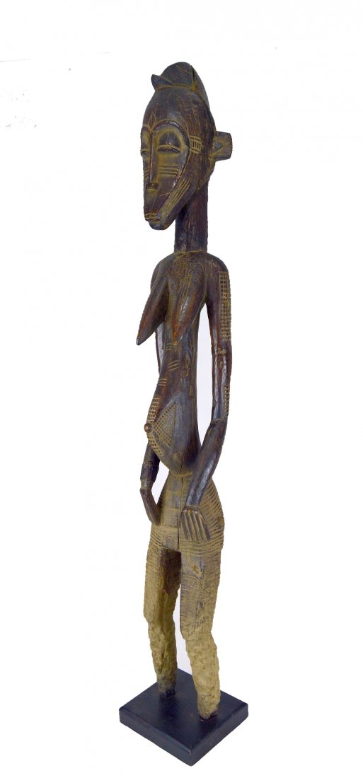 Monumental eroded old Senufo female sculpture, African (1 of 10)
