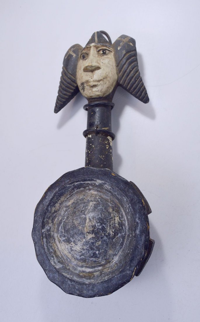 Rare Old IGBO (IBO) OKWANZU CHALK DISH (1 of 6)