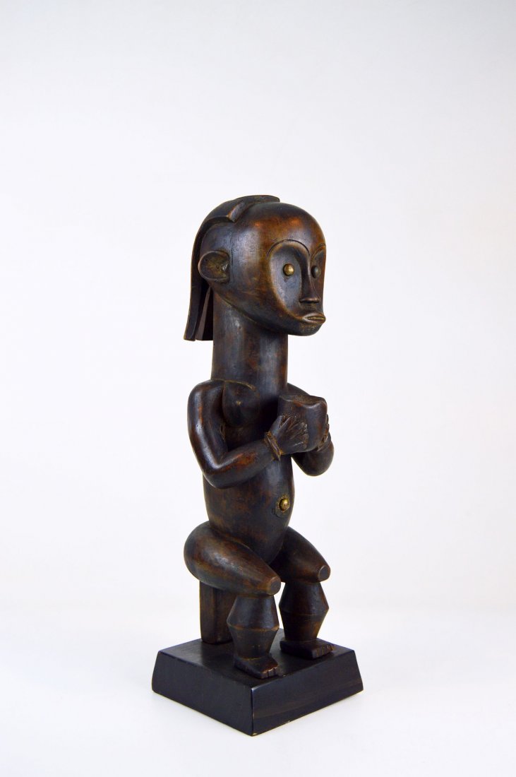 Fang Female ancestor with Offering vessel, African Art (1 of 9)