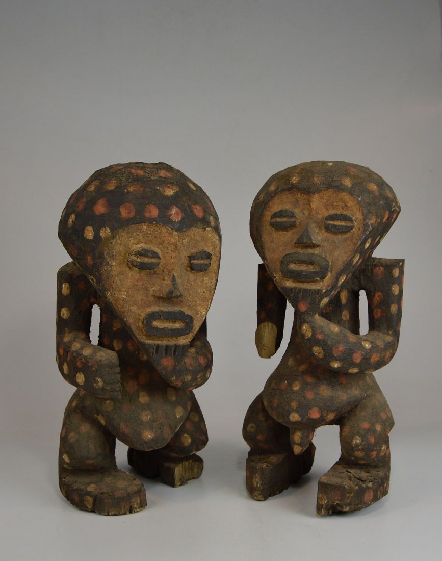Pair of Mambila sculptures, Nigeria, African Art (1 of 5)