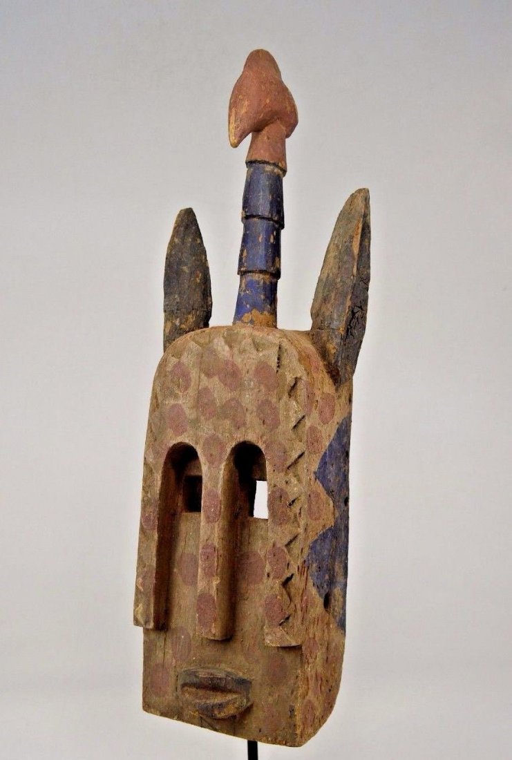 Tall Dogon mask with Rooster finial, African Art (1 of 6)