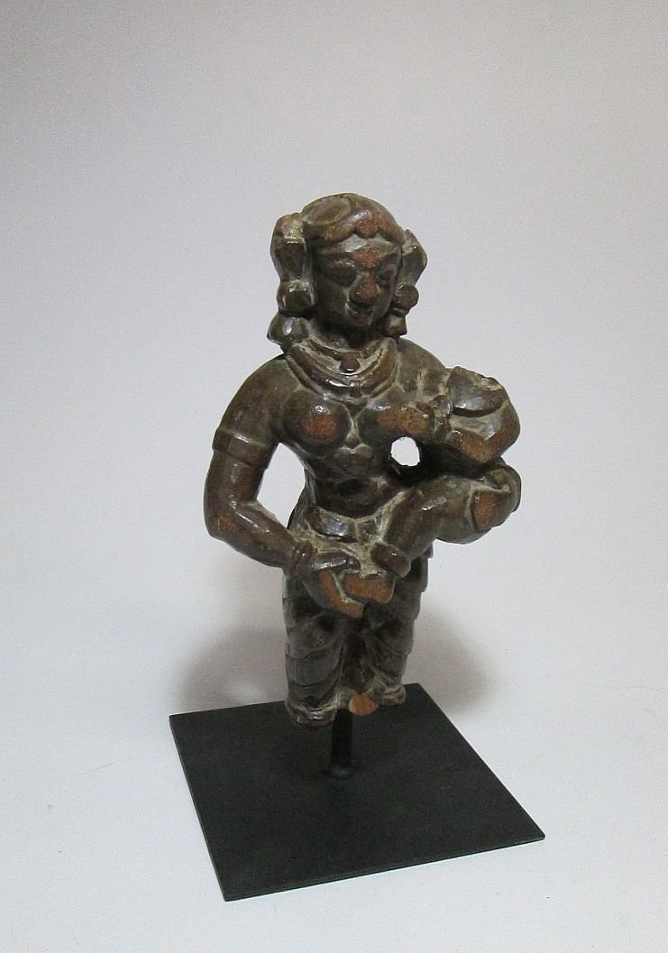 19th Century Indian Goddess Parvati Holding Baby (1 of 6)