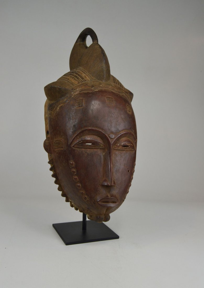 Classic Baule Portrait mask, African Art (1 of 5)